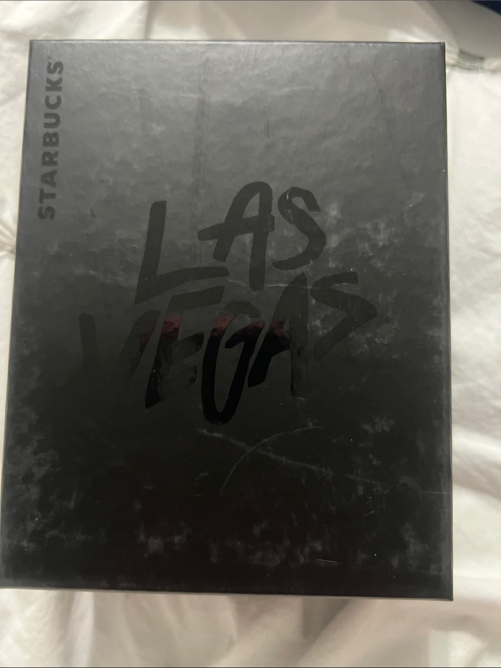 Starbucks Black Box with Glossy '777 Las Vegas' Travel 10oz Ceramic mug